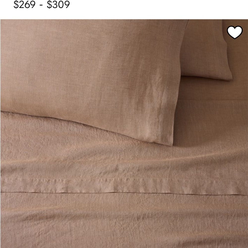 West Elm Egyptian Flax Linen Sheets Bedding